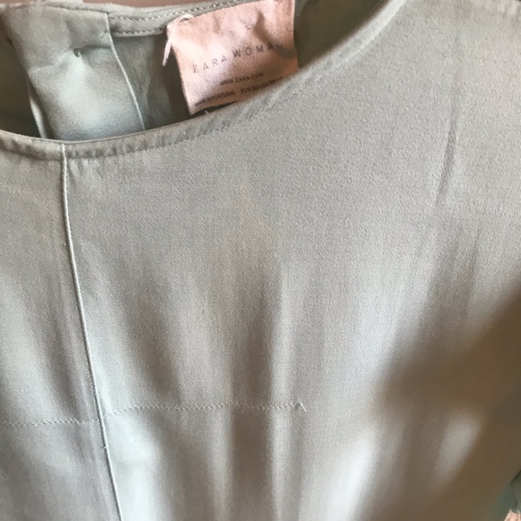 ZARA Mint Ruffle Top - Picture 3 of 4